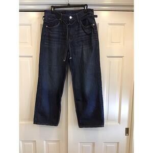 &Denim H&M Women Sz 8 Super Baggy Wide Leg Jeans High Waist 90’s Skater Grunge